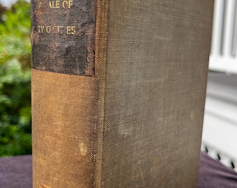 RARE 1859 A Tale Of Two Cities Charles Dickens Antique Early First Edition Book T. B. Peterson Philadelpa Antiquarian
