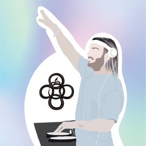 Alesso inspired Vinyl Sticker | Water proof | Laptop Sticker | EDM Sticker | Decal Sticker | Water Bottle/tumber sticker