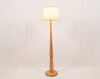 Handcrafted Wood Floor Lamp – Modern British Home Lighting | Minimalist Scandinavian Design | Sustainable Wooden Lamp