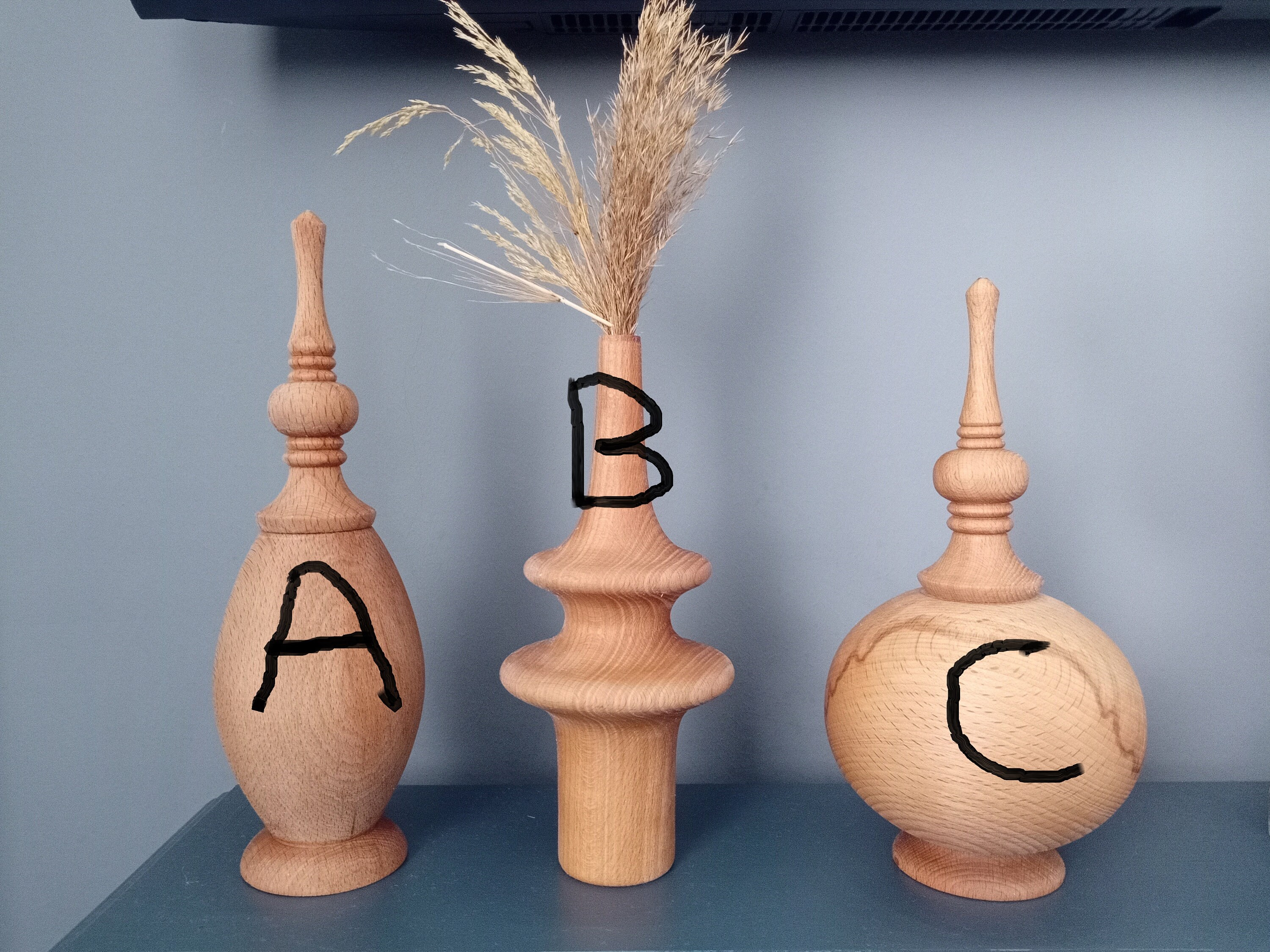 Natural Wooden Decor Object Ornamental Bohemian Decor Etsy