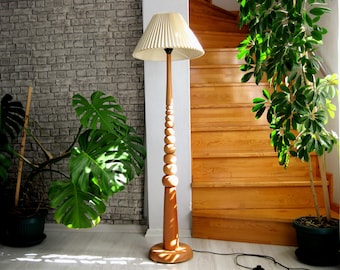wooden floor lamp modern home lighting decor