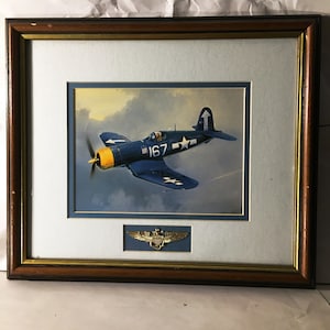 F4U-4 Vought Corsair Military Aircraft Original 1950