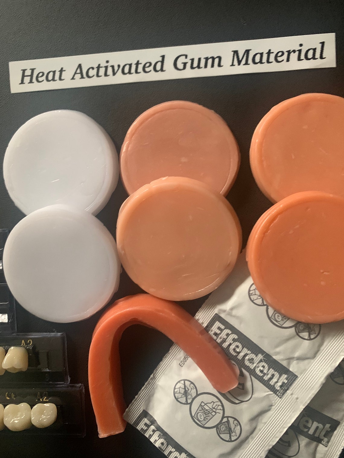 23/A2 Resin Teeth and Polymorph for DIY Denture Kit Etsy