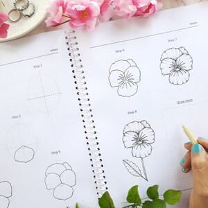 How to Draw Flowers for Beginner, Step by Step Flower Workbook ...