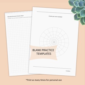 Mandala Pattern Practice Sheets: 100 Beginner Templates (digital