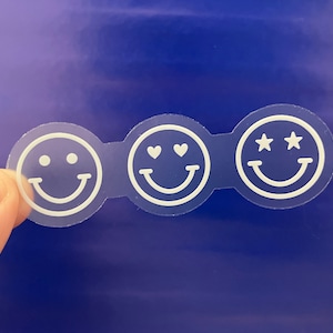Three Smileys Sticker