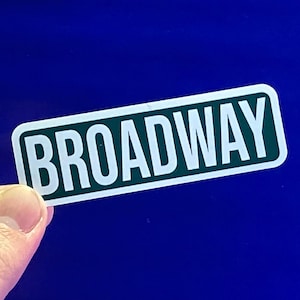 Broadway Street Sign New York City Theatre Kid Magnet