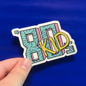 80s Kid MTV Logo durchsichtig Vinyl Sticker