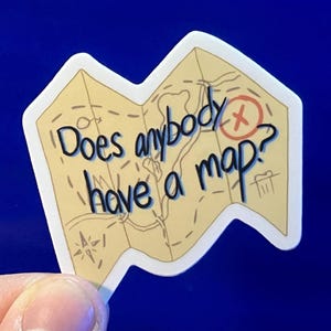 ¿Alguien tiene un mapa? Calcomanía de vinilo inspirada en el musical de Broadway de Dear Evan Hansen