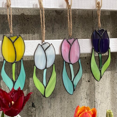 Tulip Suncatcher Etsy