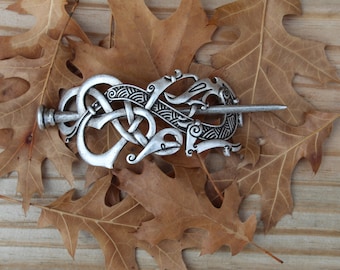Norse Viking Hairpin Clip - Viking Designed Hairpin For Women -  Medieval Cosplay Hair Accessories Pin Clip For Women And Girls