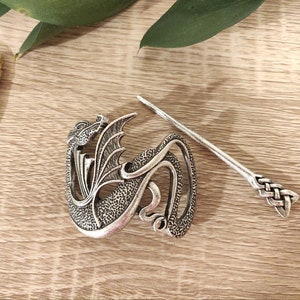 Viking Hair Pin Clip For Women - Dragon Made Stick Cosplay Roleplay Women Hair Accessories Medieval Cosplay Gift