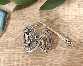 Viking Hair Pin Clip For Women - Dragon Made Stick Cosplay Roleplay Women Hair Accessories Medieval Cosplay Gift