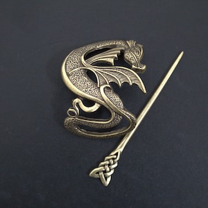 Viking Hair Pin Clip For Women - Dragon Made Stick Cosplay Roleplay Women Hair Accessories Medieval Cosplay Gift