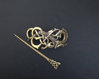 Viking Hairpin Clip: Celtic Knot Hair Accessories