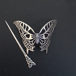 Freya&#39;s Butterfly Celtic Viking Medieval Designed Women Hairpins  Hair Clip Hair Accessories Hair Pin Clip For Women - Viking hair accessory