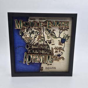 Mapa inspirado en ESDLA/Regalo/ESDLA/Hobbit/Arte de fan/Tierra Media