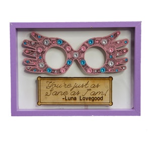 LAST CHANCE! Wizard print with Pink Gem jewels glasses along with an inspiring quote. wizard wall art, wizard house, wizard decor
