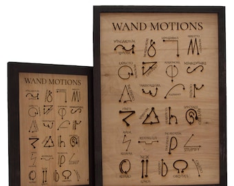Zauberstab Bewegung Zauber Zeichen | Wands Wand Kunst, Home Decor | Zauberstab Wand Dekor|Zauberstab Bewegung Geschenk, ArtWall, Home Decor|