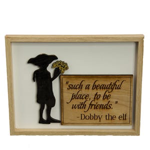 Wizard Elf print with an inspiring quote- wizard elf- wizard house- wizard school- wizard gift- wizard sock- wizard wall art- wizard decor