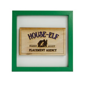 Wizard Print, House-Elf Placement Agency, Wizard Decor, Wizard Wall Art, Wizard Art, Wizard House, Wizard Crest, Wizard Glasses
