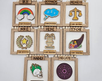13-20 Greek God and Goddess Cabins/ half blood/ camp cabins/ demi gods