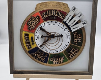 Wizard-inspired Magical Exposure Scanner/Meter | Multiple hand clock | Wizard wall art | Gift| Magical print/prints