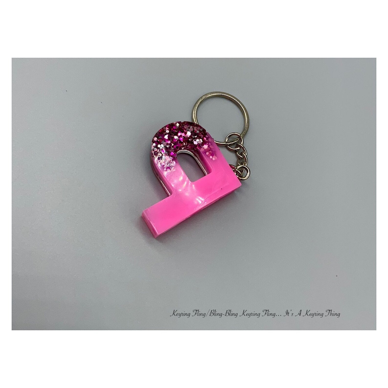 Shades of Pink Glitter Keychain Pink Light Pink Dark Pink Etsy