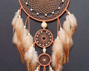 Atrapasueños personalizado. Nativo americano. Hecho a mano. Cuero/gamuza. Elige el color. LEER DESCRIPCIÓN.