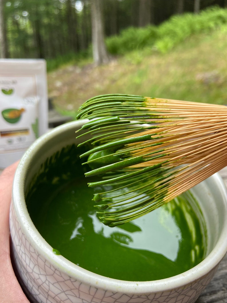 AKI MATCHA - Japanese Pure Matcha | Saemidori cultivar - Hand picked - First Harvest Matcha Ceremonial Grade | 100g (50 servings) image 8