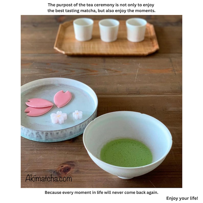 AKI MATCHA - Japanese Pure Matcha | Saemidori cultivar - Hand picked - First Harvest Matcha Ceremonial Grade | 100g (50 servings) image 6