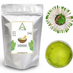 Matcha Saemidori Cultivar from Shizuoka | By AKI MATCHA - Stone Milled - First Harvest  Ceremonial grade matcha - Size 1kg