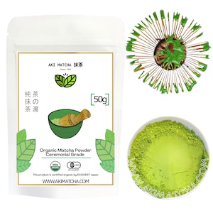 Matcha & CO 100% Organic Premium Matcha Powder (1.05 Ounce) [Ceremonial  Grade]. Organic Matcha Tea Powder from Japan.