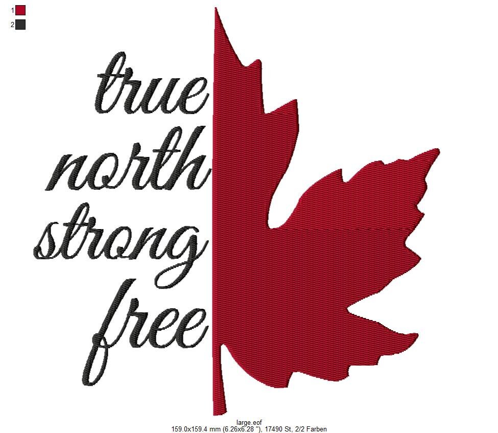 Maple Leaf Embroidery File Canada Embroidery Design Etsy UK