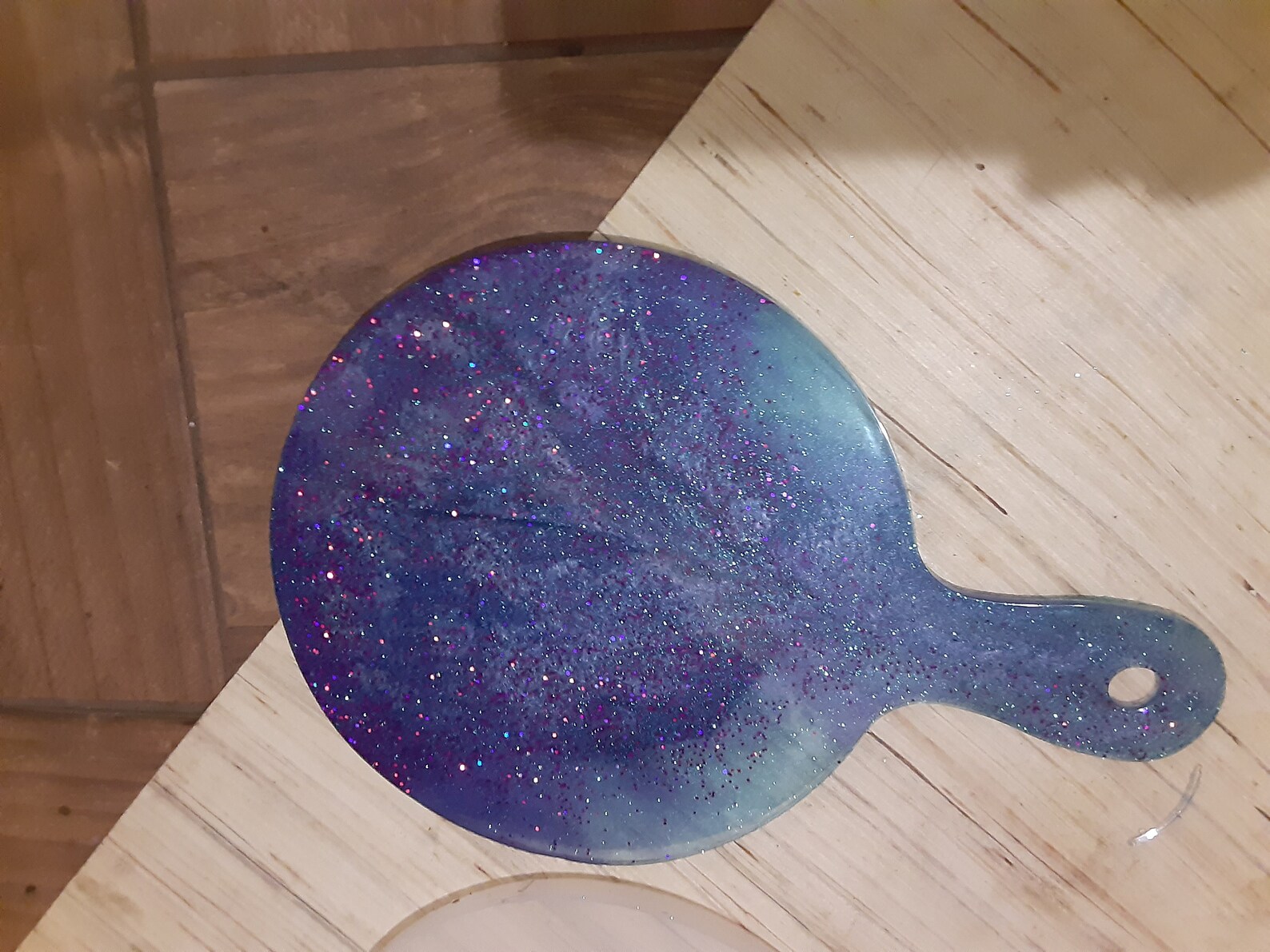 Handmade epoxy resin handheld makeup mirror Etsy