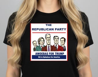 Camiseta republicana anti-Trump, camiseta de sátira política engraçada, humor anti-Partido Republicano