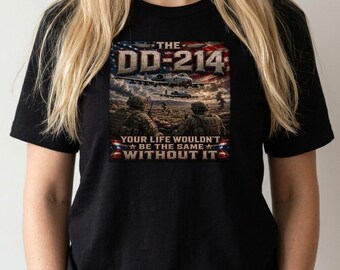 Camiseta DD-214 para Veteranos: Aposentadoria Militar, Vestuário Patriótico para Heróis Americanos