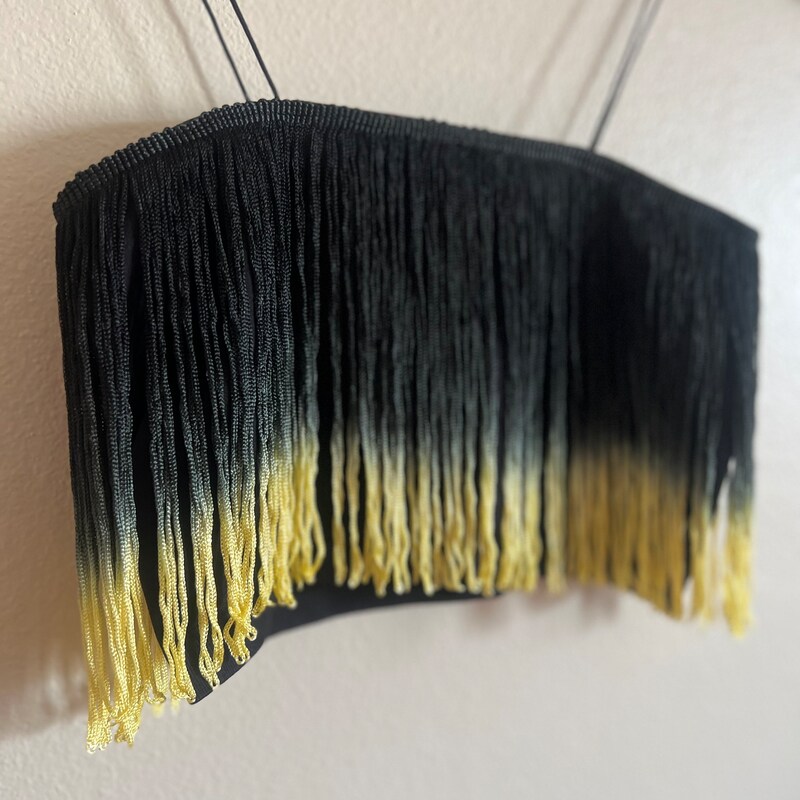 Fringe Sleeveless Top – Black main image 1