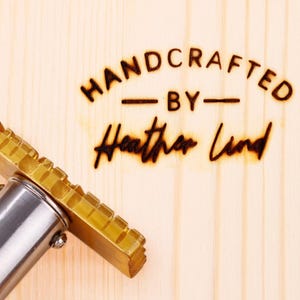 Custom Signature Branding Iron for Woodworkers , Personalized Adjustable Temp Branding Iron for Wood , Custom Wood Burning Stamp