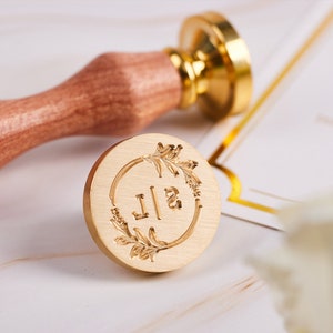 Kit de sello de cera personalizado para invitación de boda, sello de cera con logotipo personalizado, pegatinas de sello de cera con iniciales personalizadas