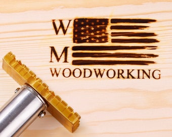 Custom wood burning stamp for woodworkers , Wood branding iron for gift , Custom electric branding iron for wood , Wood logo brand