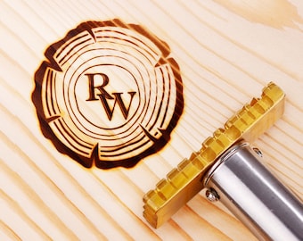 Custom branding iron for wood , Custom wood burning stamp for woodworkers , Custom leather stamp , Wood branding iron , Custom wood stamp