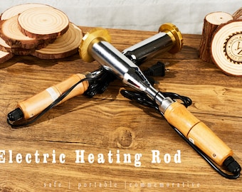 Neu eingetroffen!! Individuelles Brandeisen für Holz, elektrischer Holzverbrennungsstempel für Holzbearbeitungsgeschenk, individueller Holzbrandstempel