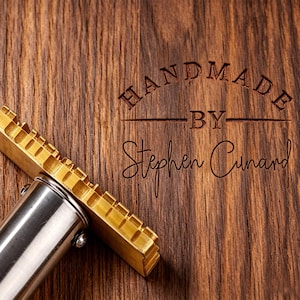 Custom Branding Iron for Woodworkers/Leather , Personalized Adjustable Temp Wood Burning Stamp with Heater , Electric Wood Branding Iron
