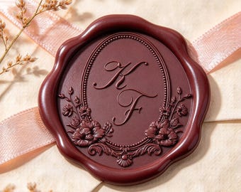 Custom Vintage Wedding Initials Wax Seal Stamp, Personalized Couples Monogram Sealing Stamp for Wedding / Gift, Wedding Wax Seal Stamp Set