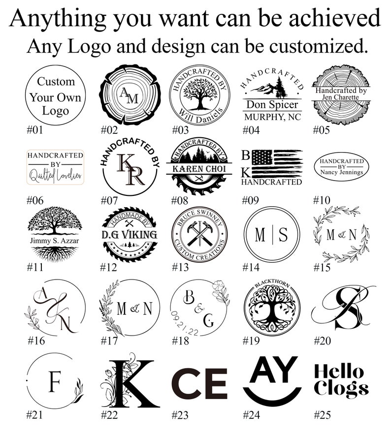 Custom branding iron for woodworking , Electric wood burning stamp , Signature wood branding iron custom image 7