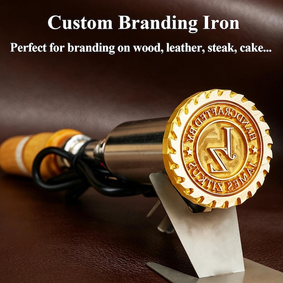Custom wood burning stamp for woodworking , Personalized Adjustable Temp Electric wood stamp custom , Custom branding iron for wood