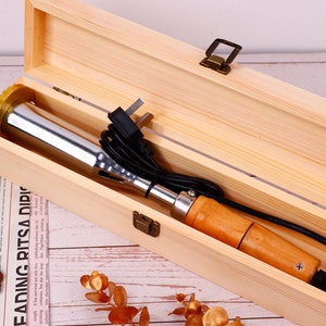 Custom electric branding iron for woodworking , Wood burning stamp with heater , Custom wood branding iron for woodworkers