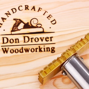 Custom woodworking branding iron with electric heater , Wood burning stamp with heater , Custom wood branding iron for gift