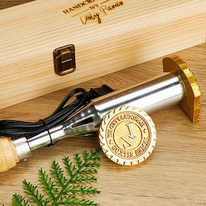 Custom branding iron for wood /leather , Arrive in about 6 days , Electric wood stamp custom , Personalized signature wood burning stamp